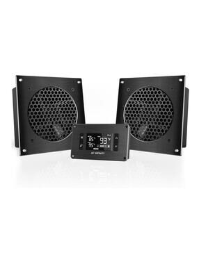 AC Infinity AIRPLATE T8 Quiet Cooling Dual-Fan System 6" with Thermostat Control